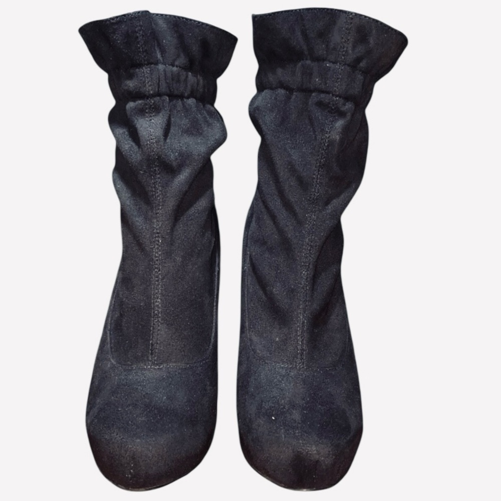 Chinese Laundry Black Stretch Sock Bootie Stiletto Heel Ankle Boots Women 8.5